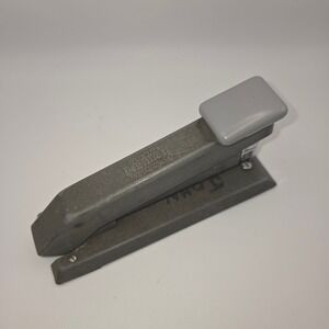 Vintage Bostitch B8 Stapler Grey Metal Industrial Mid Century Modern Office Desk